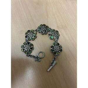 Lucky Brand Abalone Shell Floral Bracelet